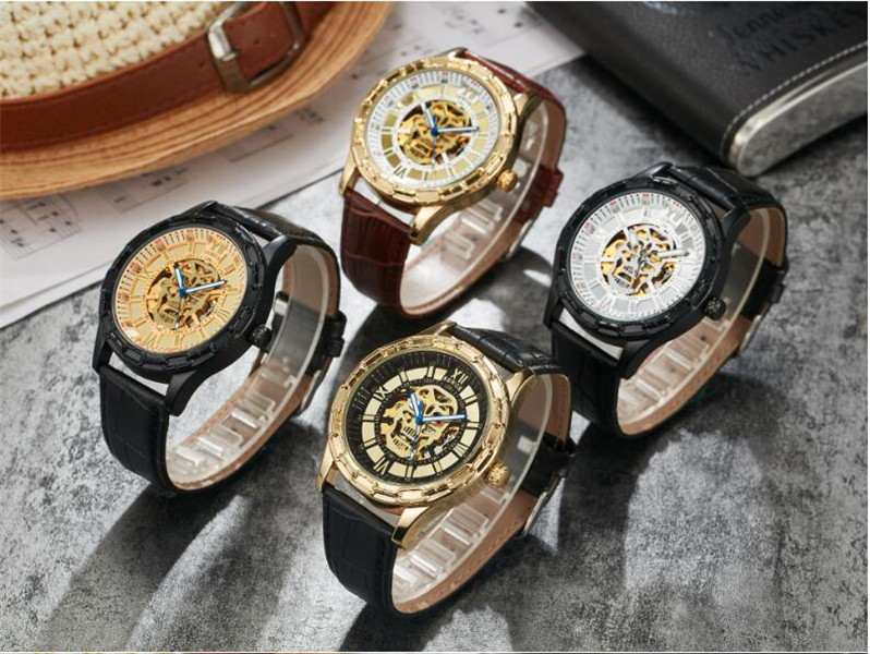 SEWOR mechanical watch Automatic movement leather belt men's Business fashion watches SEW11-3-image-698866995