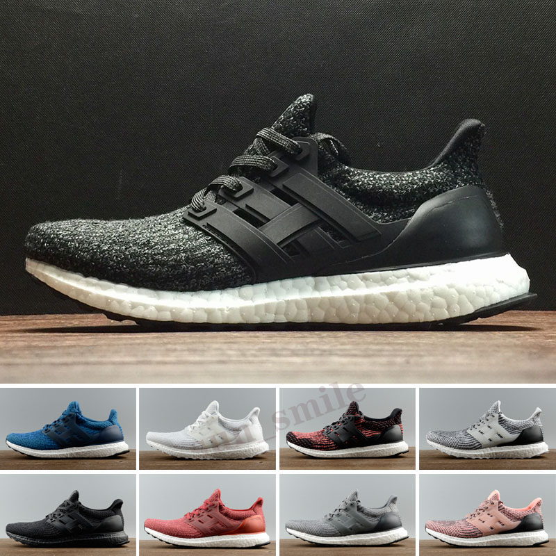 

High Quality Ultraboost Running Shoes Men Women III Primeknit Runs White Black Sports Sneaker Size 36-45, Color 8