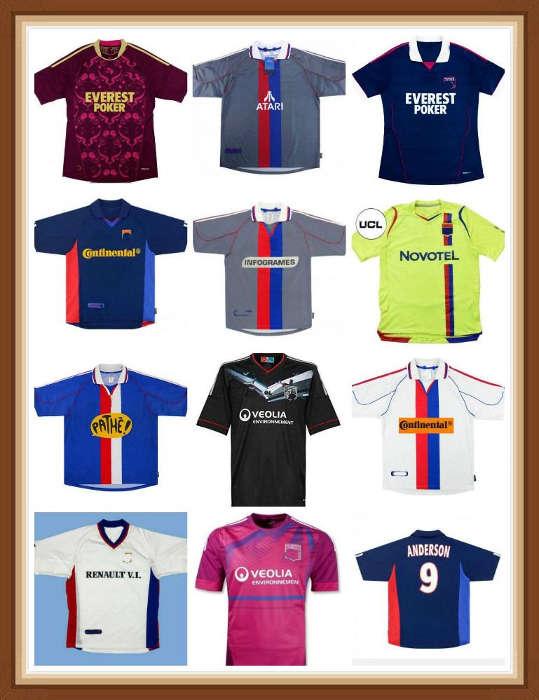 

Lyon nais Ly on retro soccer jersey GOVOU LISANDRO GOURCUFF TOULALAN JUNINHO BASTOS BENZEMA shirts shirt uniforms Maillot de football, Black;yellow