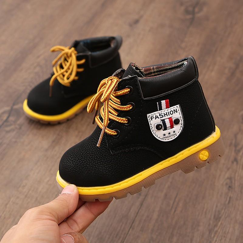 

Winter Children' Boots Girls Boys Plush Casual Ankle Shoes Kids Fashion Sneakers Baby 2021, Black;grey