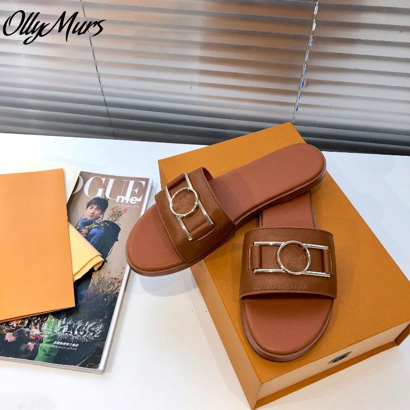 

Ollymurs Spring Summer Outdoor Slipper Vacation Flats Sandalss Shoes Women Slides Slippers, Black