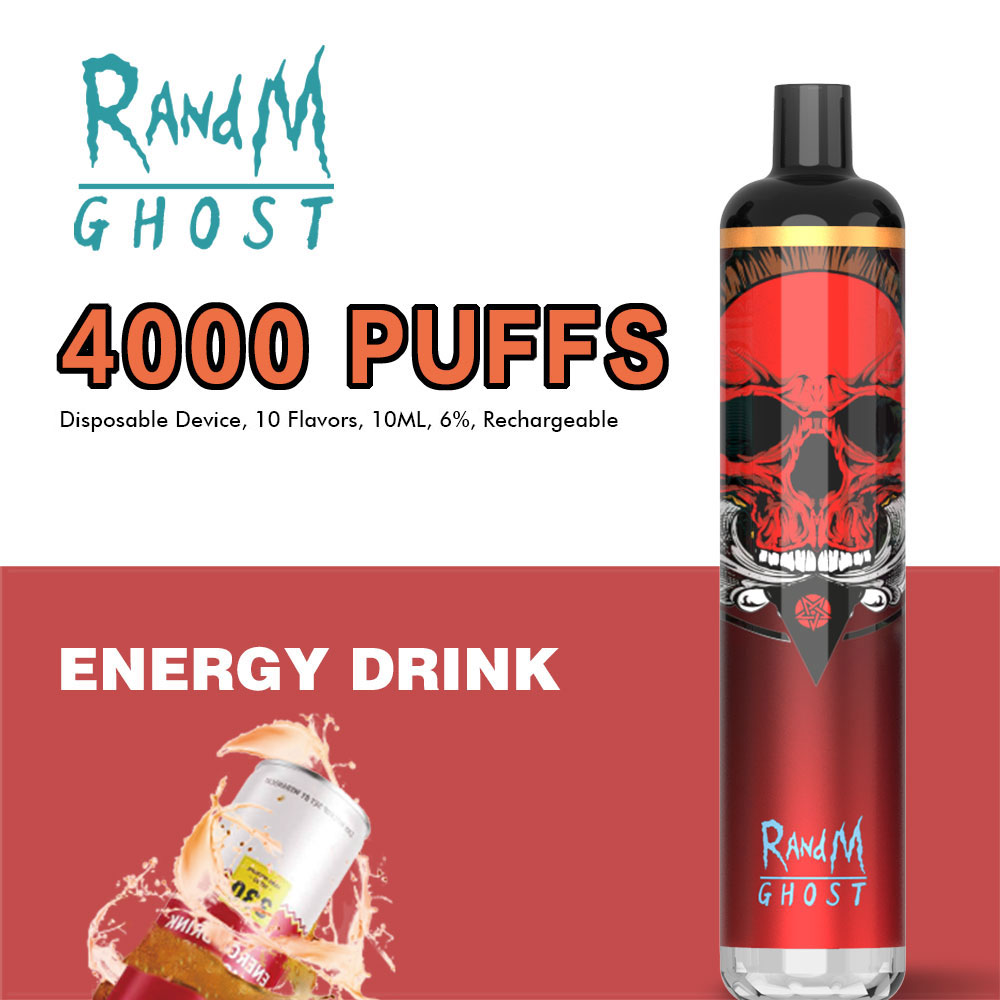 

Wholesale Original RandM Dazzle Ghost Disposable E Cigarette Vapes 4000 Puffs Vape Pen Electronic Atomizer 10 Flavors Vape