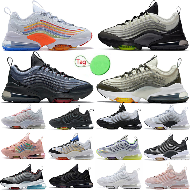 

2021 Top Fashion Air Max ZM950 Womens Mens Cushions Running Shoes ZM 950 Triple White Off Colorful Black Japan Volt Neon Rainbow Sport Trainers Sneakers, Color#1 36-45 white colorful
