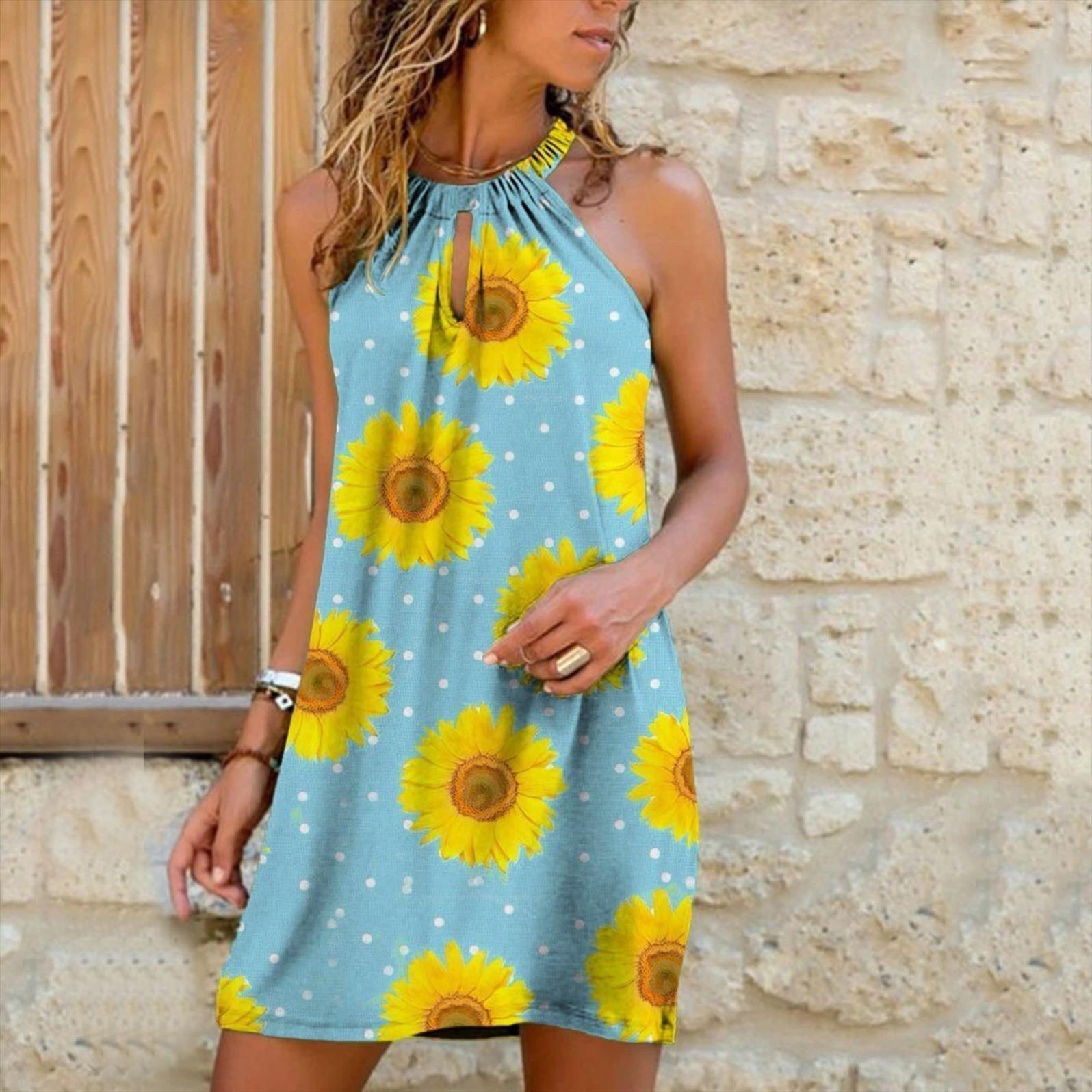 

summer maternity korean daily women dress print sleeveless sundress blackless mini kleider damen kurz 30, Black;gray