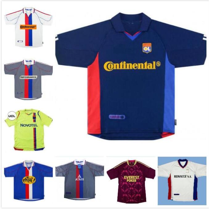 

top Olympique Lyonnais Lyon retro soccer jerseys 00 01 02 08 09 10 11 Carriere BAK GOVOU LISANDRO GOURCUFF TOULALAN JUNINHO BASTOS BENZEMA, Lavender