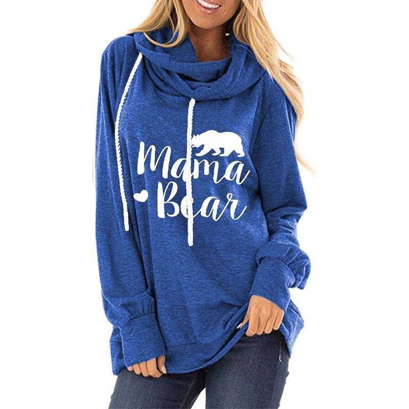 

Autumn Winter Letters Print Pullovers Drawstring Loose Plus Size Hoodies Women Casual Streetwear Long Sleeve Sweatshirts 210608, Gray