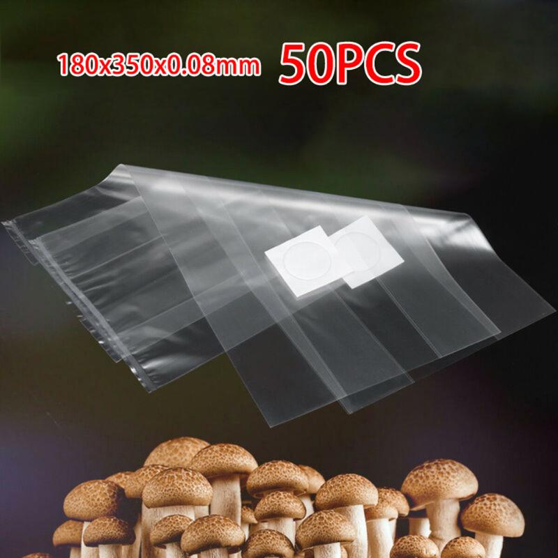 

Set PVC Mushroom Spawn Grow Bag Substrate High Temp Pre Sealable For Mushrooms Grains Planters & Pots