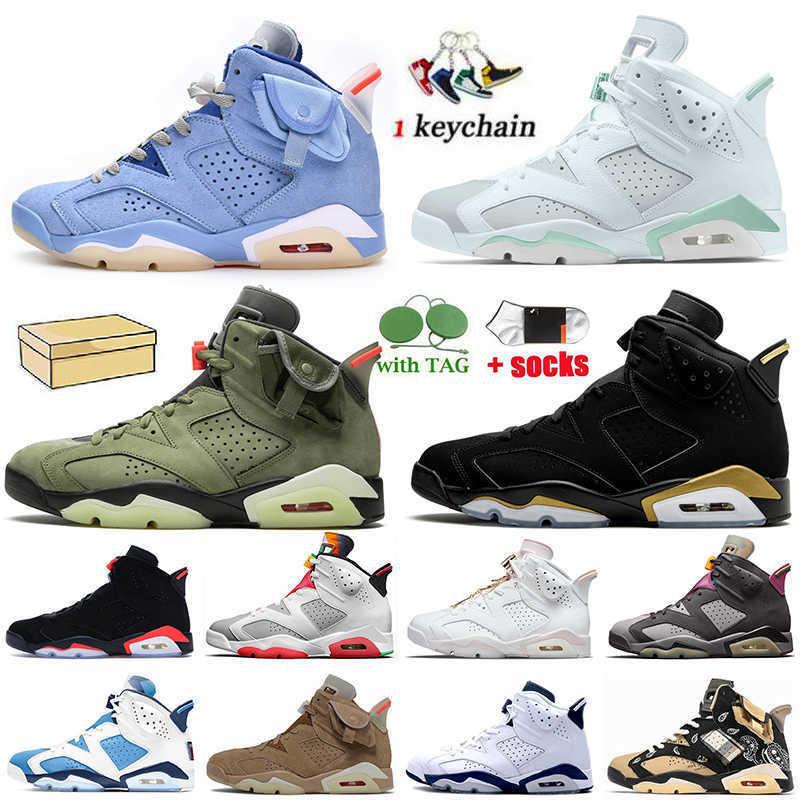 

Unions Jumpman 6s Mens Basketball Shoes Retro Jorden 6 with Box Travis Scotts British Khaki UNC Carmine DMP Midnight Navy Running Topshop999, #38 triple black 40-47