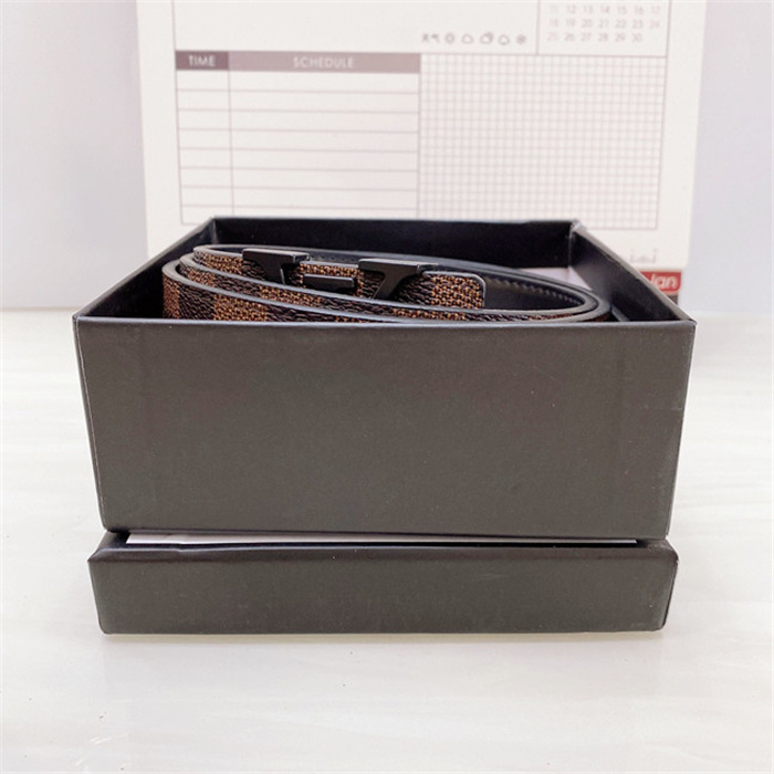 

2021 trends belts for men Fashion brand designer jeans Print Plaid Leather Classic women belt Black Pin buckle ceinture and gift boxes, With box