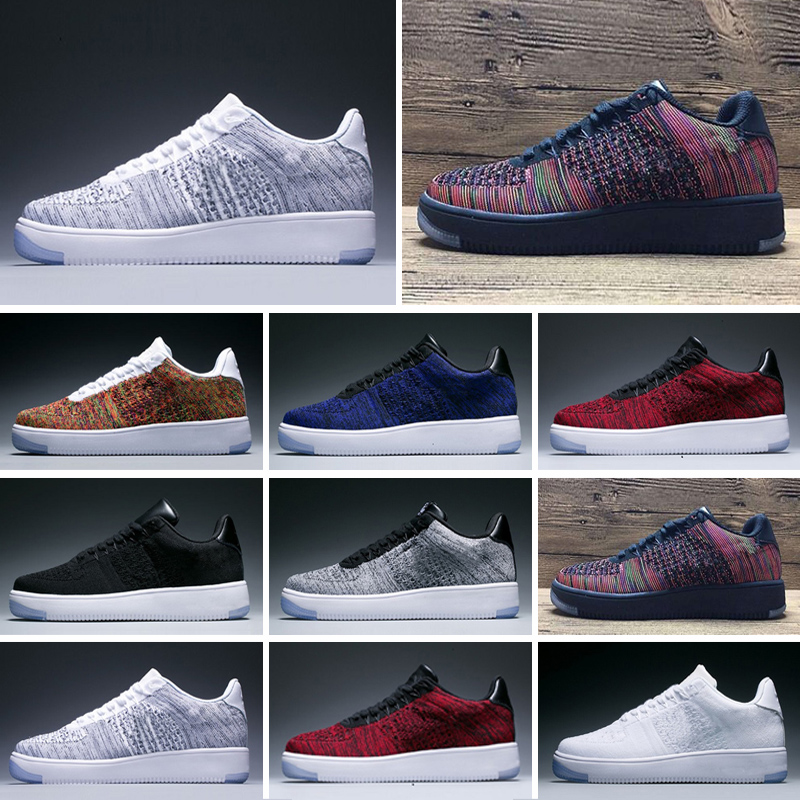 

Sale Forces Men Low Skateboard Shoes One Unisex 1 Knit Euro High Women White Black, Color 8