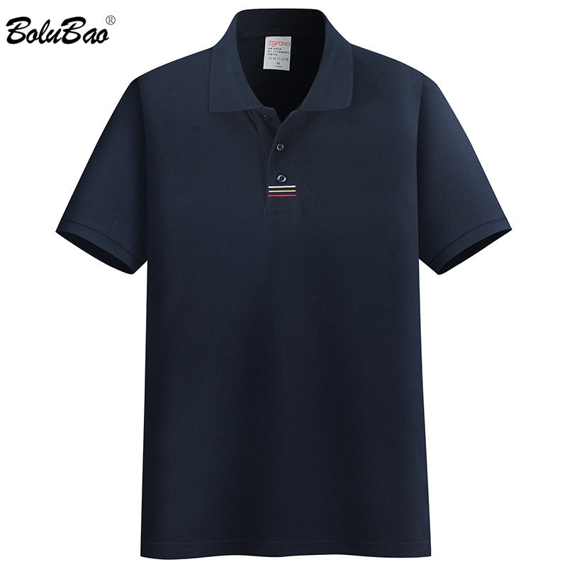 

BOLUBAO Brand Men Cotton Polo Shirts Summer Men' Short Sleeve Polo Shirts Trendy Wild Casual Polo Shirt Male 210518, Black