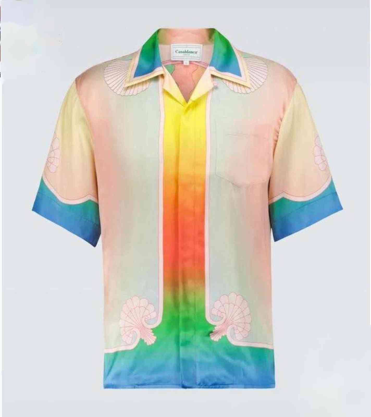 

Men' new Casablanca printed silk shirt London, Taomaile