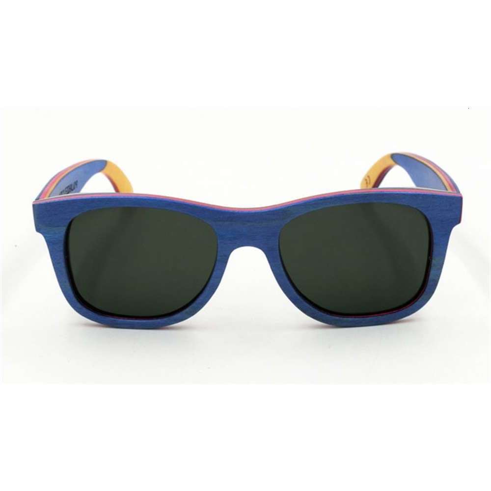 

Highend accessories wholale sun glass china skateboard colored Wooden Frame Handmade Wood Glass sunglass, Black