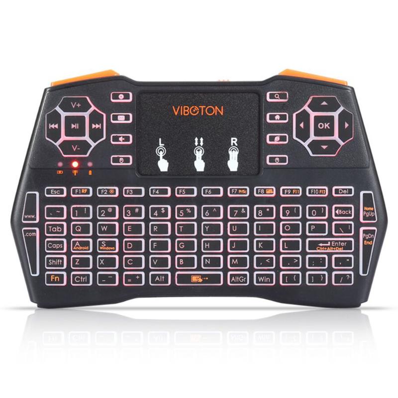 

Fashion Multifunctional Touchpad Anti-slip Wireless Keyboard Mini 2.4G Low Battery Reminding Gaming LED Backlight Air Mouse Keyboards