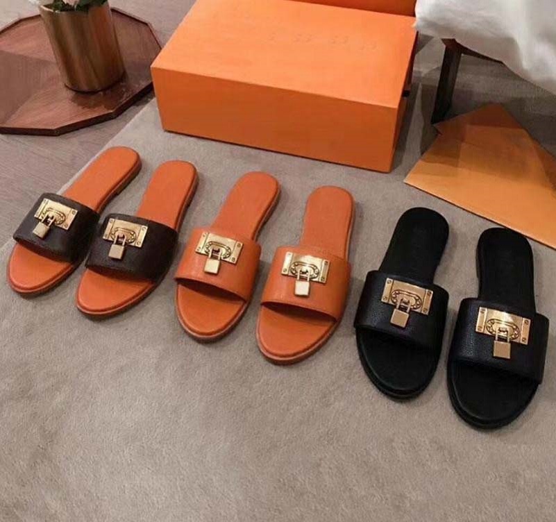 

HOT Slides Sandals women shoes Slide Summer Fashion Wide Flat Slipper Thick Sandals Slipper Flip Flops shoe02 01, Black