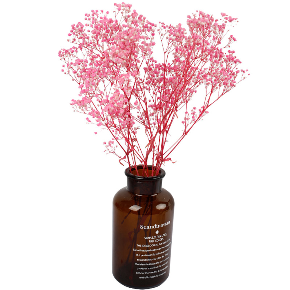 

100G Natura Dried Fowers Baby Breathing Fower Gypsophia Rea Pants Wedding Decor Home Fower Arrangement, Pink color