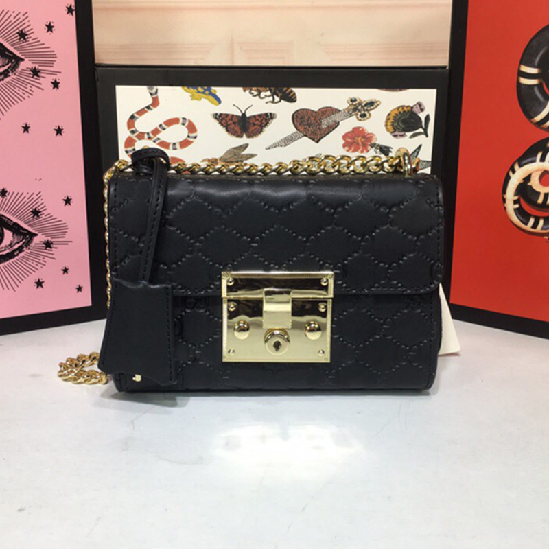 

High quality classic women chain handbag leather luxury famous top designer ladies weekend mini luxury one-shoulder personality fashion, Box