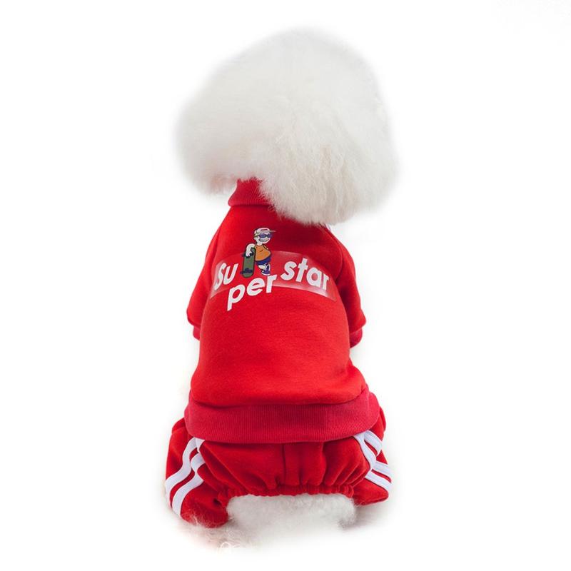 

Winter Dog Clothes Soft Pet Clothings For Dogs Cartoon Puppy Outfits Hondenkleding Apparel