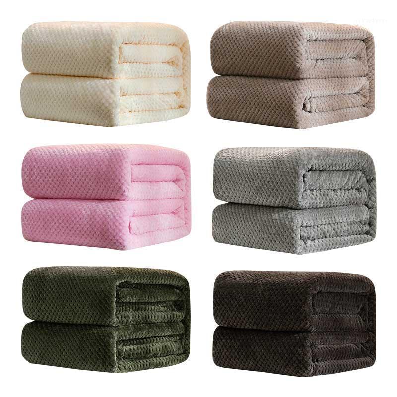 

Blankets J0Home Textile Polar Microfiber Blanket Cover The Bed 200x230cm Large Thick Fleece Sofa Pink Small For Kids