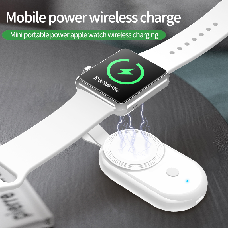 

Mini Portable Power Bank iwatch Wireless Charger Magntic Charging For Apple watch 6 5 4 3 2 1 Series