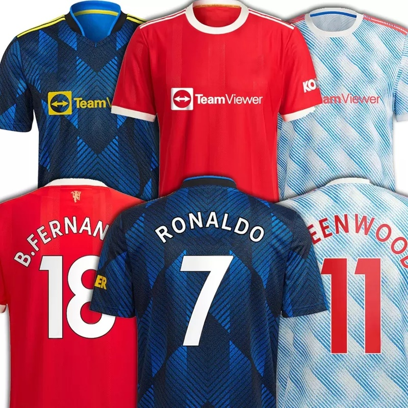 

cristiano 7 ronaldo sancho manchester soccer jerseys united b.fernandes bruno fernandes martial utd pogba rashford football shirt men + kids, Black;yellow