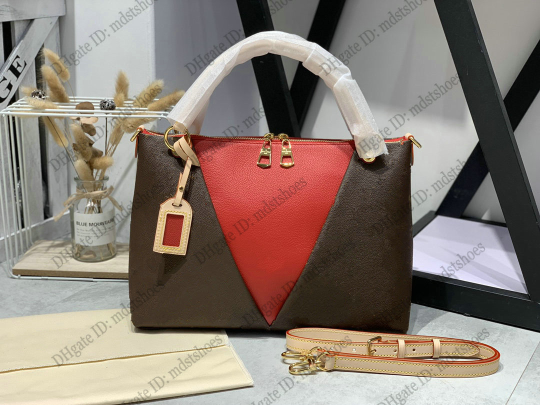 

V Tote BB MM Handbag V shape Luxurys Shoulder Bag Women Designer Handle Bags Cross Body Double-zip closure M43976 M43957