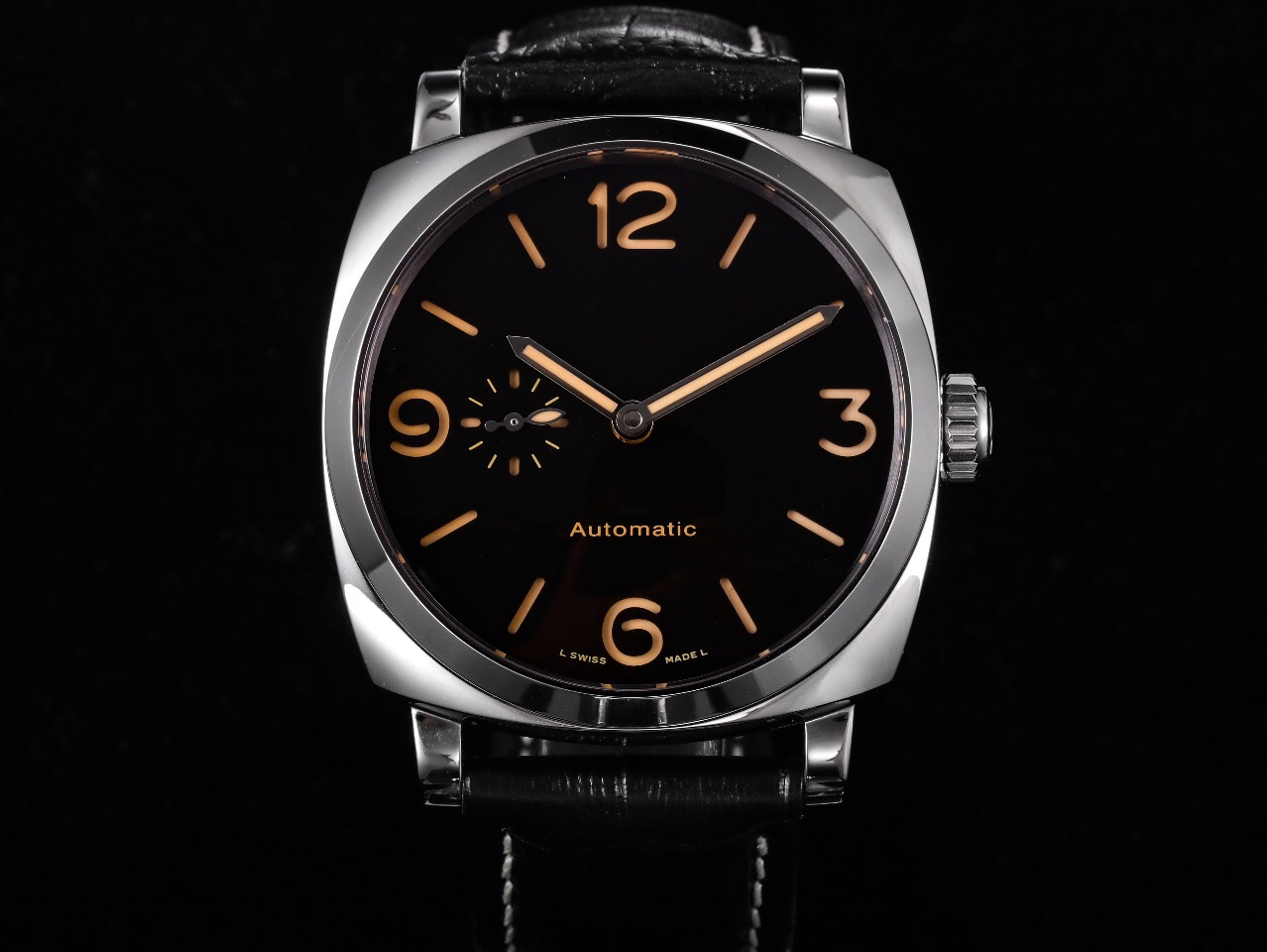 

Men's watch VS pam-572 reloj DE lujo 45MM leather watchstrap mechanical movement 316L refined steel case waterproof luminous designer watches, 061205