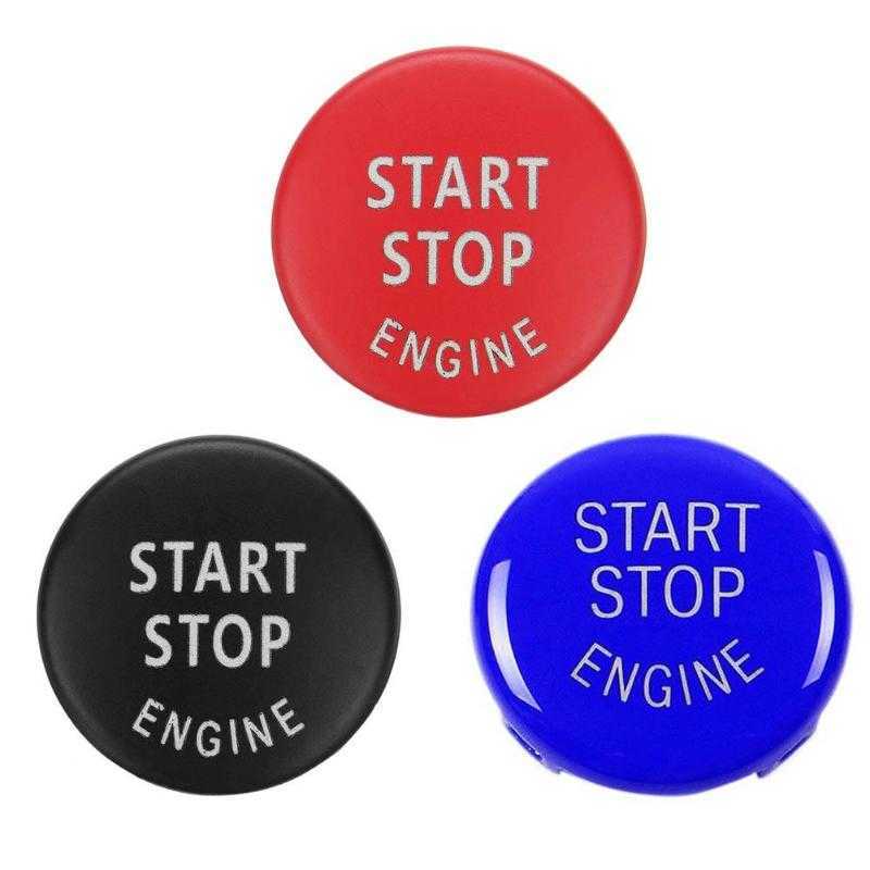 

New Car Engine START Button Replace Cover STOP Switch Accessory Key Decor for BMW X1 X5 E70 X6 E71 Z4 E89 35 Series E90 E91 E60