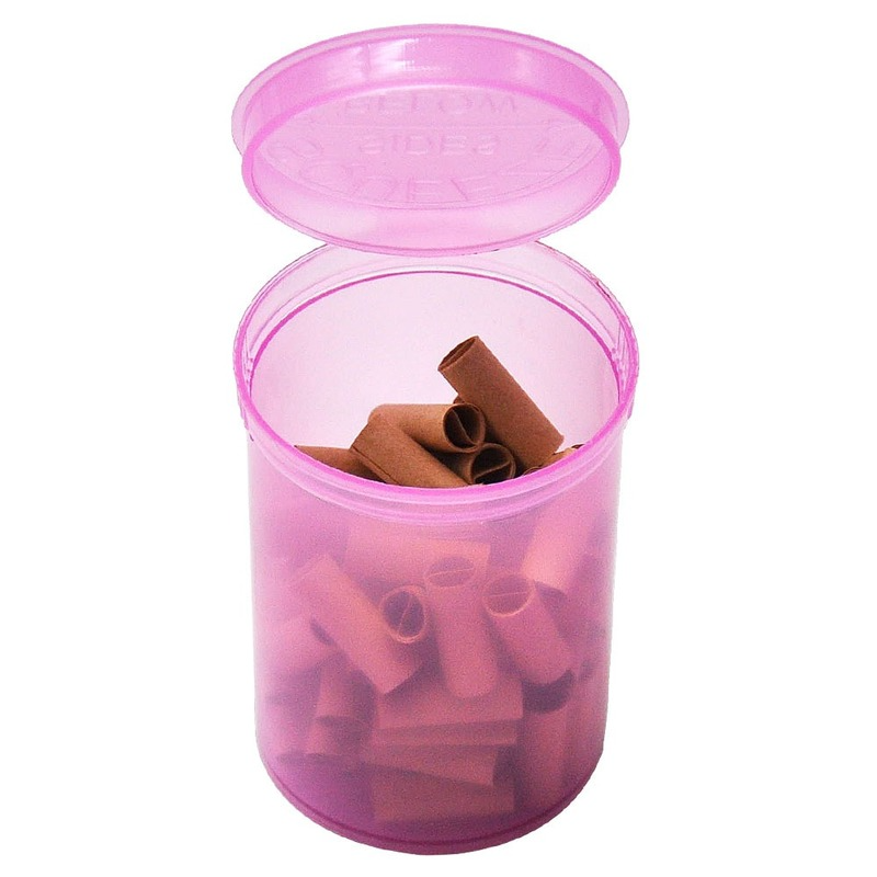

smoke accessory 19 Dram Empty Squeeze Pop Top Bottle Dry Herb Stash Jar Pill Box Case with cigareete paper 60 pcs Smoking Tobacco bong