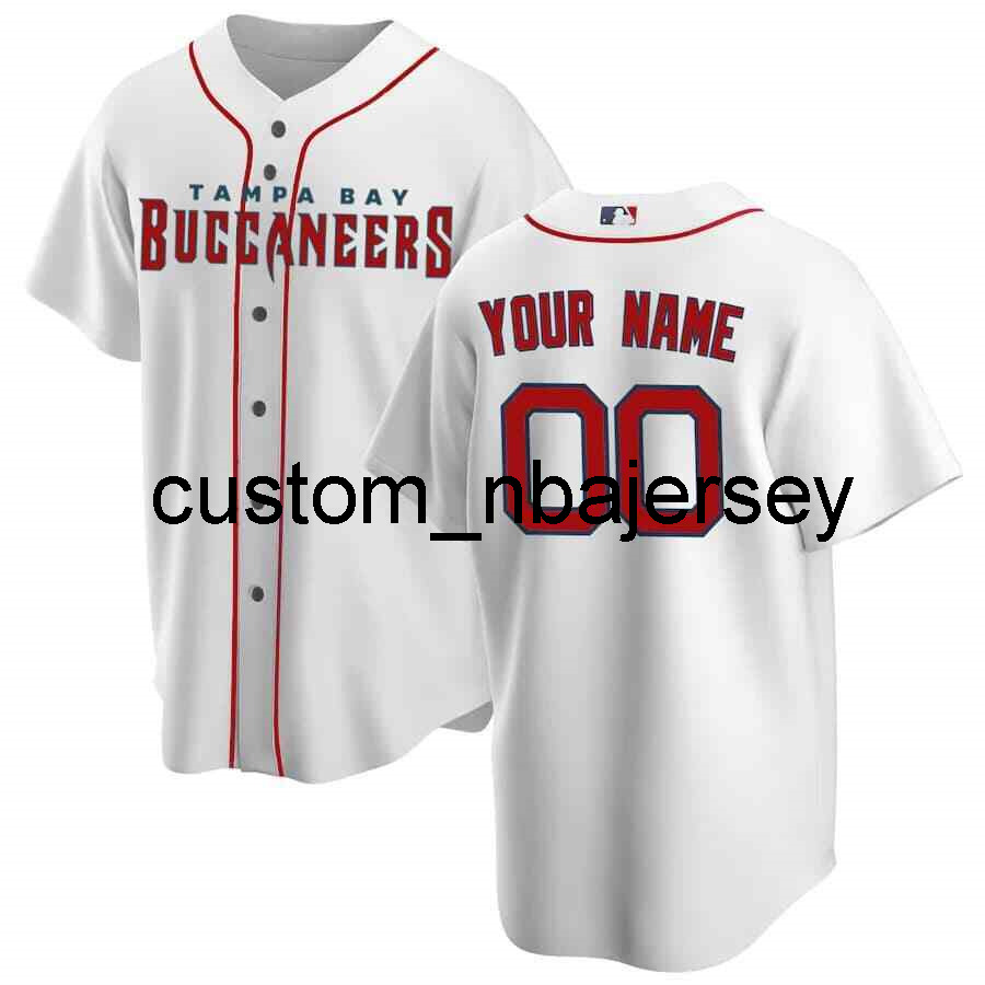 

Custom Tampa Bay Baseball Jersey White -6XL Stitch Any Name Number Men Women Youth baseball jersey