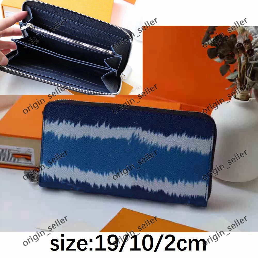 

Wallet men 2021 Wallets Hotsale Leather Women Zipper Long Purses Woman Large capacity 7 colors pattern colorful plaid Korean fashion purse functional, Lb26 19/9/2cm