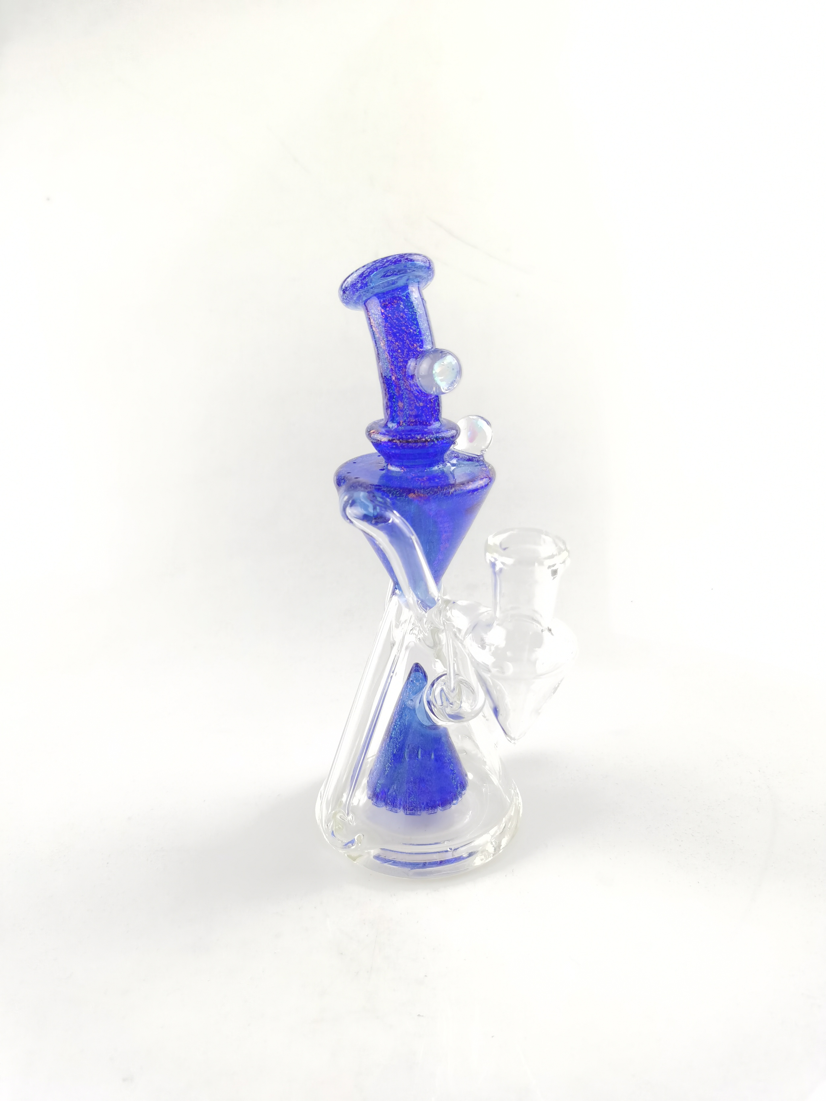 

discount dichro blue rainbow with two opals recycler