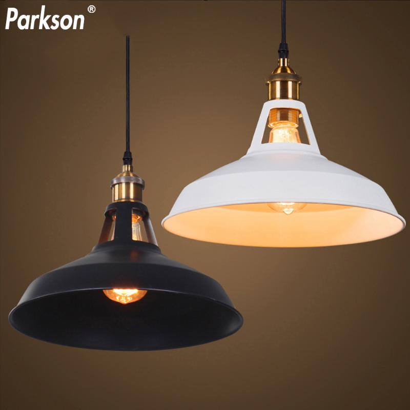 

Retro Pendant Lights Industrial Lamp Iron Lampshade E27 Vintage Edison Light Bulb Loft Home Decoration Hanging Lamps