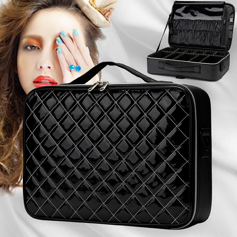 

Women Travel Cosmetic Box Women's Makeup Bag Professional Make Up Storage Organizer Large Beauty Pencil Case For Cosmetics Pouch Bags & Case
