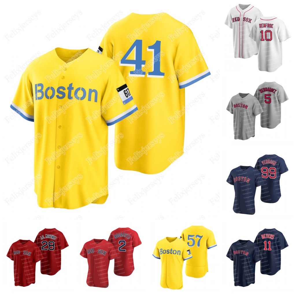 

2 Xander Bogaerts Jersey Rafael Devers Chris Sale Alex Verdugo Hunter Renfroe Enrique Hernandez Kyle Schwarber J.D. Martinez Jose Iglesias E, Blue;black