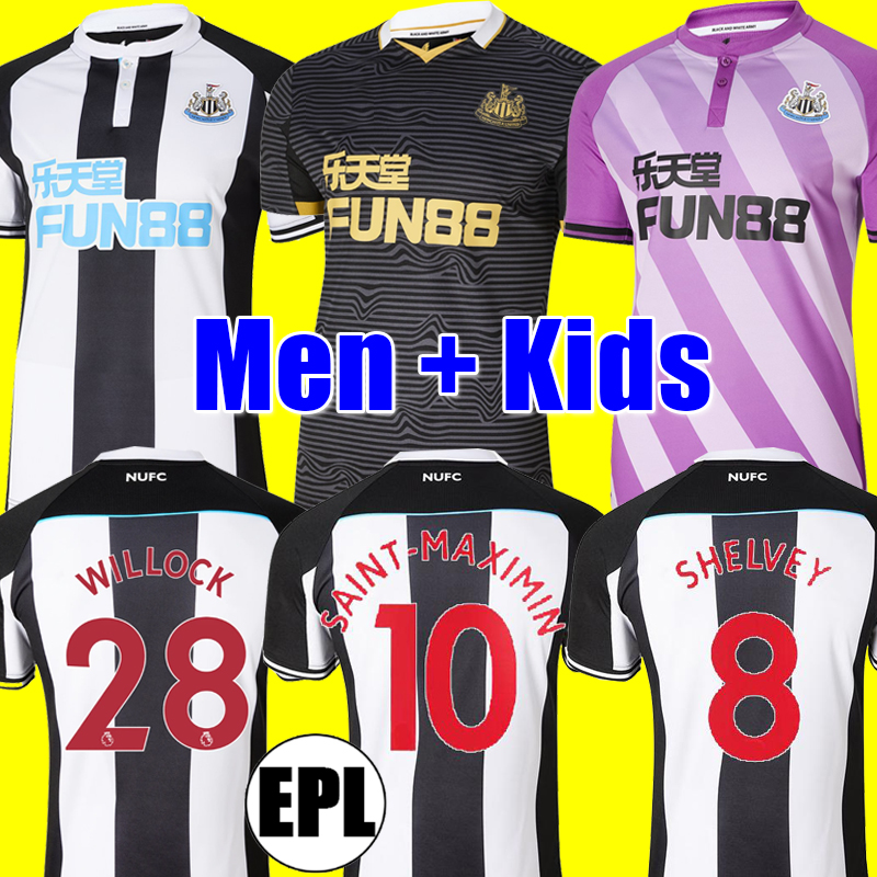 

2021 2022 Newcastle United Soccer Jerseys SHELVEY JOELINTON WILLOCK 21 22 NUFC Football Shirt ALMIRON RITCHIE GAYLE Men kits Kids Equipment, Men home