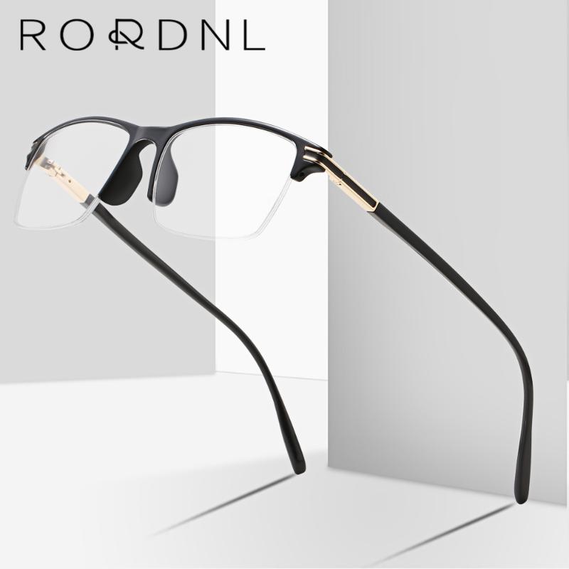 

Fashion Sunglasses Frames Semi Rimless Optical Eyeglasses Frame For Men Myopia Prescription Glasses Male Custom Eyewear TR90