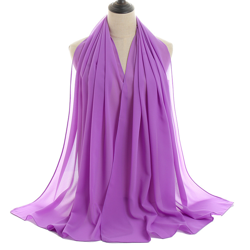 

Muslim Fashion Chiffon Hijab Scarf Women Scarves Plain Long Shawl Islamic Hijabs Head Scarf Wrap Turban Echarpe Foulard Femme