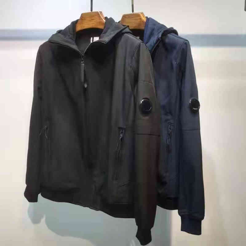 

Men's Jackets High Quality Jacket Hoodie Fashion Hip Hop Streetwear Zipper Pocket Sweatshirt AND8, Black