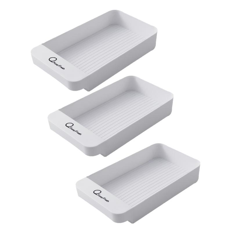 

3 PCS Single-Layer Eggs Storage Box Eggs Holder for Refrigerator Kitchen Storage Container Organizer Tray
