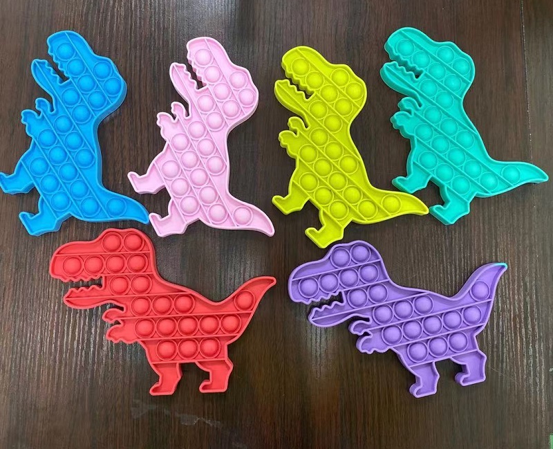 

Simple Dimple Dinosaur Push Pop Bubble Fidget Sensory Toy Tyrannosaurus Stress Reliever Antistress Toys For Kids Adults Autism 7 styles
