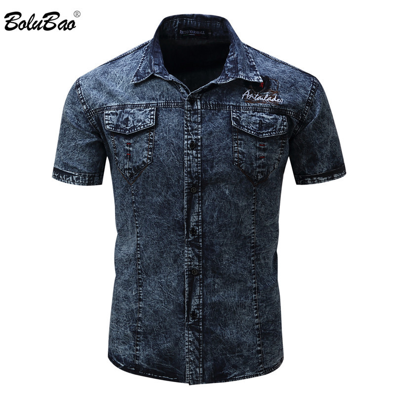 

BOLUBAO Fashion Brand Men Cowboy Polo Shirts Summer Men Cotton Short Sleeve Shirt Tops Military Casual Polo Shirt Male 210518, Black