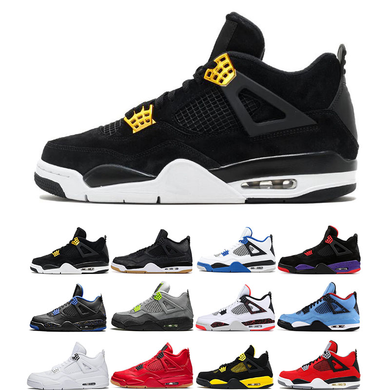 

2021 high quality jumpman 4 4s black cat men basketball shoes cactus jack Bred Loyal Blue Fire Red MOTORSPORT Rasta pink mens trainers sports sneakers size 7-13, #9 what the