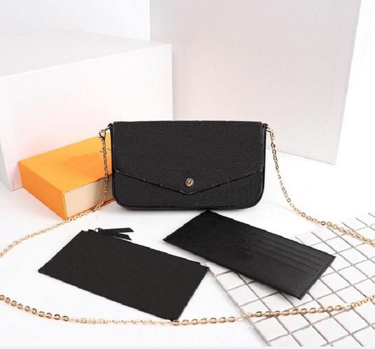 

Black Embossing High Quality Luxurys Designers Bags Purse Woman Fashion Gold Chain Crossbody Shoulder Bag With Box Dust Bag, Extra freight