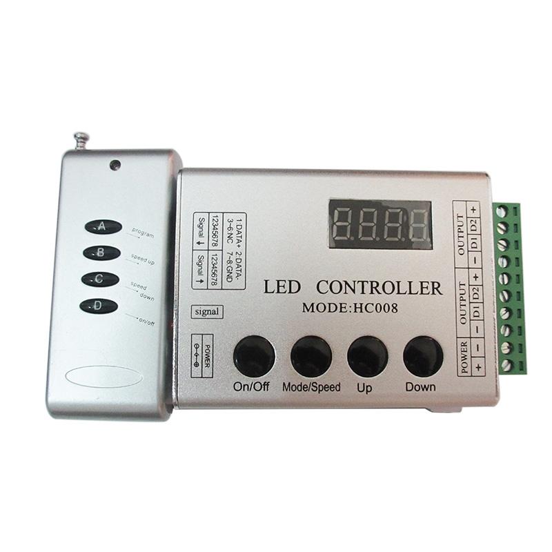 

DC5-24V Programmable RGB/RGBW 2048 Pixel Led Controller HC008 133 Effect Modes 4Keys For WS2812 WS2811 Magic Color Strip Light RGB Controlle