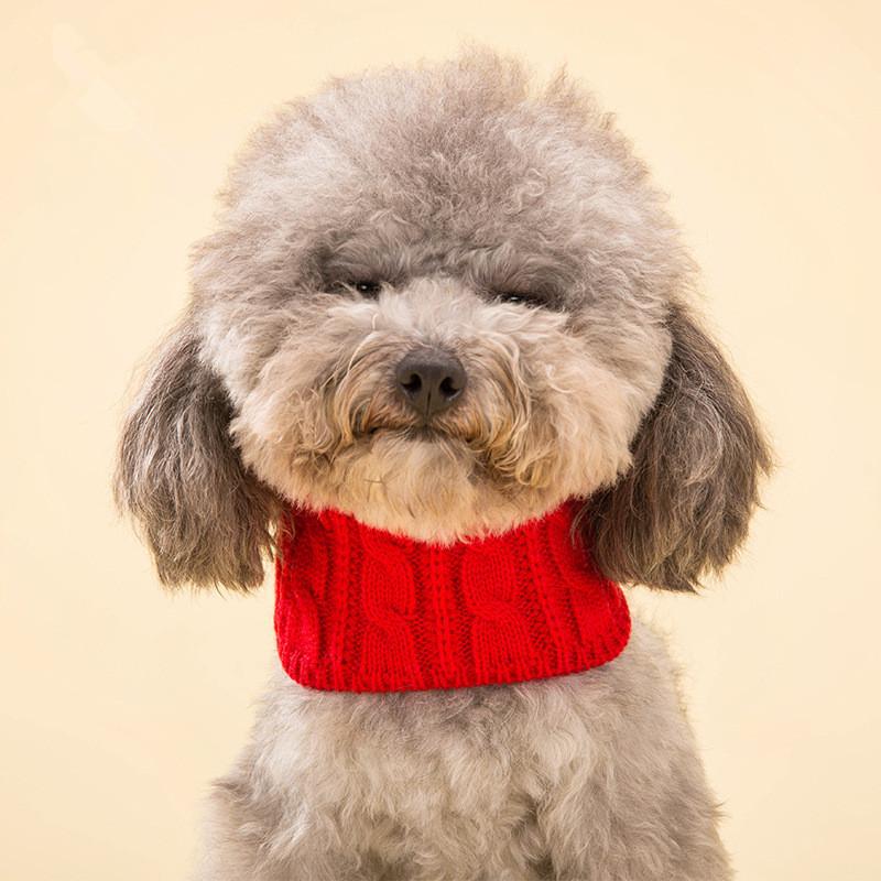 

Dog Apparel Versatile Yarn Scarf Teddy Cat Triangular Binder Bib Neckerchief Pet Decorations Warm