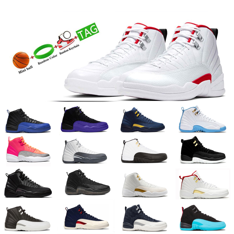 

12 Game Royal men basketball shoes Mens New University Gold Blue Hot Punch black FIBA playoffs Trainers Sport Sneakers size EUR 40-47, #4 game royal