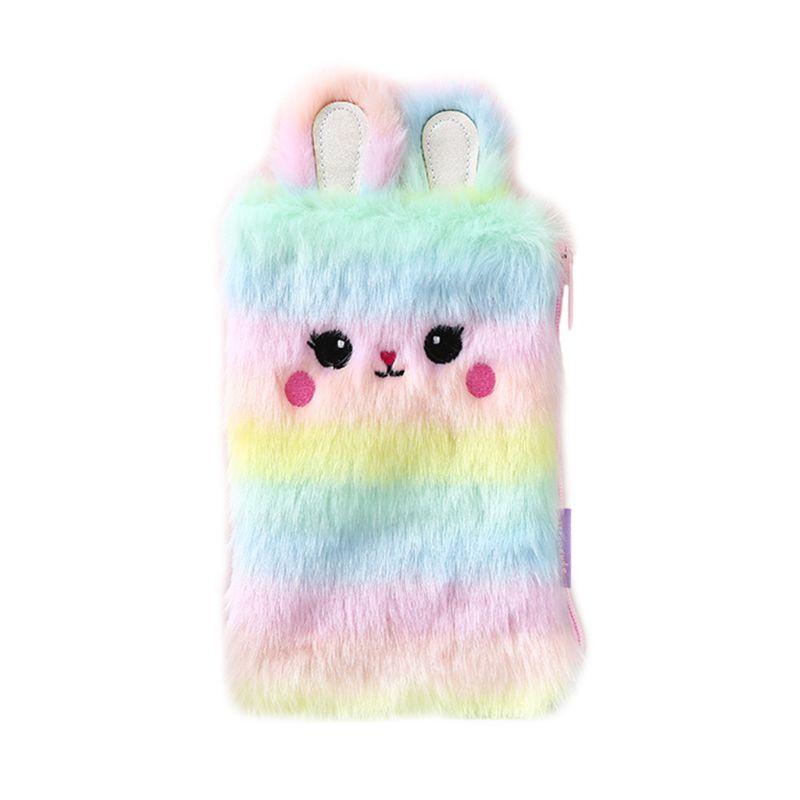 

Kawaii Plush Pencil Bag Pen Case Makeup Pouch Coin Purse Storage K9FC Bags