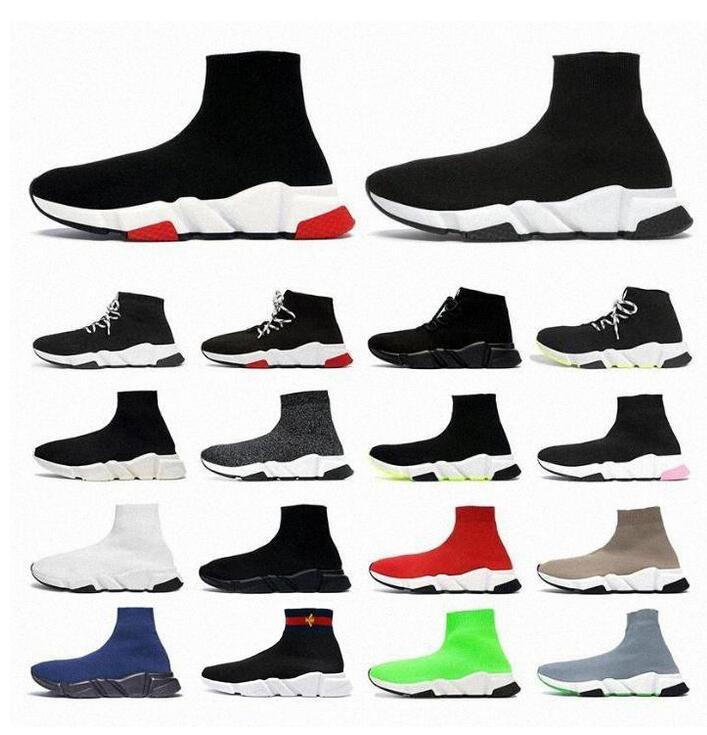 

Designer Men Women Sock Shoes Speed Sneaker Casual Stretch-Knit Race Runner Sneakers High Low Top Trainer Jogging Walking Shoe, Color 16