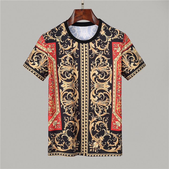 

2021 Fashion V letter designers men T Shirt #6634 Europe off summer classic baroque tees luxury white 3D printed Essentials mens casual clothing, White;black